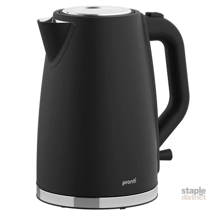 Pronti Silver Noir Collection 1.7L Electric Kettle - Appliances > Kitchen Appliances > Kettles