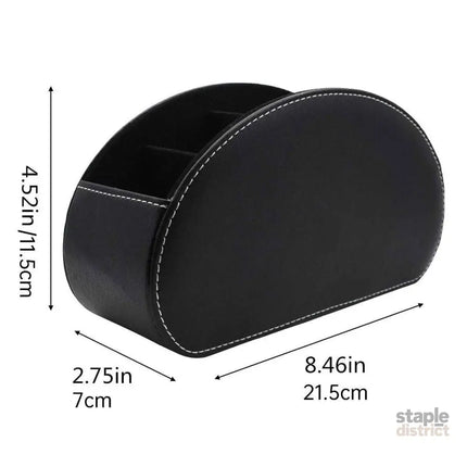 PU Leather Desktop Organiser Remote Control Office Cosmetic Storage Box Holder - Baby & Kids > Kid’s Furniture > Toy