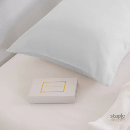 Pure Silk Pillow Case by Royal Comfort-Silver-1951134813960409090