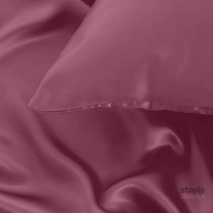 Pure Silk Pillow Case by Royal Comfort (Single Pack) - Malaga Wine-1951134815860428807