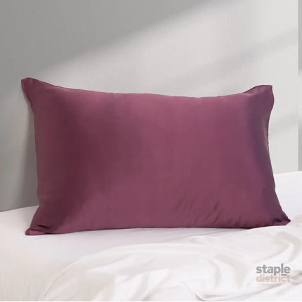 Pure Silk Pillow Case by Royal Comfort (Single Pack) - Malaga Wine-1951134815860428803