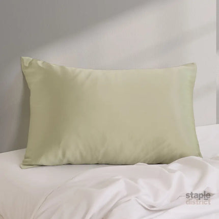 Pure Silk Pillow Case by Royal Comfort (Single Pack) - Sage-1951134816057561091