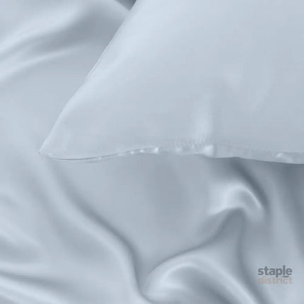 Pure Silk Pillow Case by Royal Comfort (Single Pack) - Soft Blue-1951134816229527559
