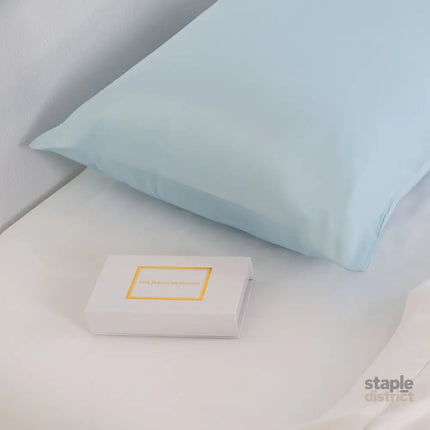 Pure Silk Pillow Case by Royal Comfort (Single Pack) - Soft Blue-1951134816229527554