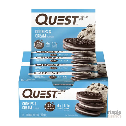 Quest Cookies & Cream Protein Bars 12x60g-2050056873247379456