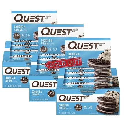 Quest Cookies & Cream Protein Bars 12x60g x3-2050056873591312384