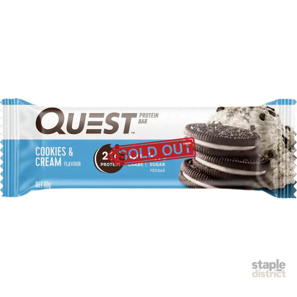 Quest Cookies & Cream Protein Bars 12x60g x3-2050056873591312385