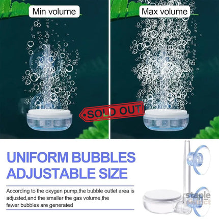 Quiet Bubble Stone Aerator Head Fish Tank Oxygen Pump Nano Air Disc Atomizer - Diameter 35MM - Appliances > Aroma