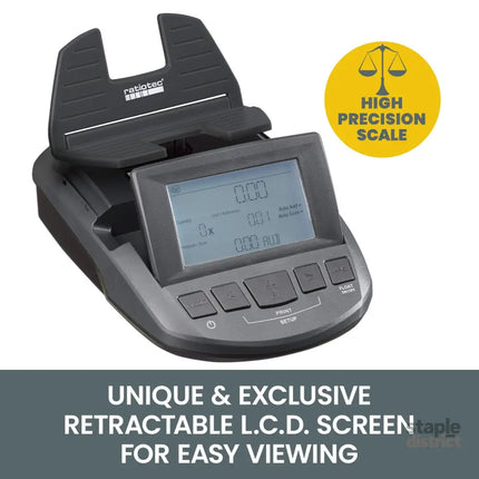 Ratiotec Digital Coin Note Money Counter Currency Scales Australian Notes Portable - Made In Germany - Commercial >
