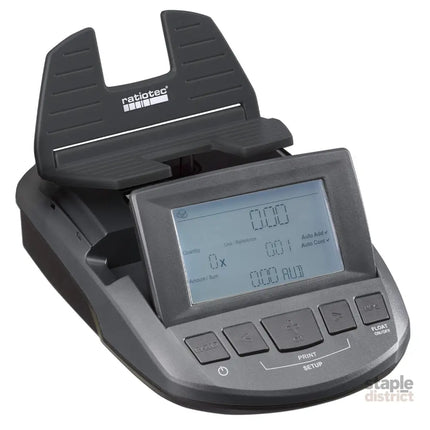 Ratiotec Digital Coin Note Money Counter Currency Scales Australian Notes Portable - Made In Germany - Commercial >