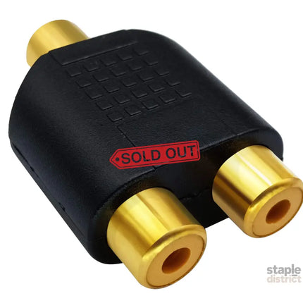 RCA Female to RCA Female Audio Splitter Adapter Connector Coupler - Appliances > TV > TVs & Accessories