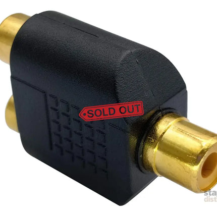 RCA Female to RCA Female Audio Splitter Adapter Connector Coupler - Appliances > TV > TVs & Accessories