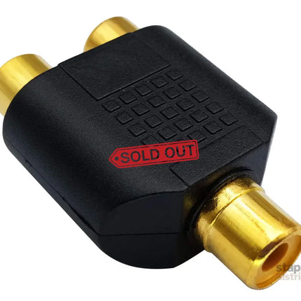 RCA Female to RCA Female Audio Splitter Adapter Connector Coupler - Appliances > TV > TVs & Accessories