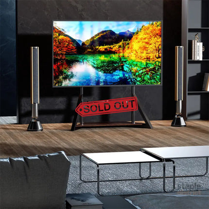 Reinforced Metal 40-100’’ Tv Floor Stand 2 Tier Shelf Tv Mount Adjustable Height - Appliances > TV > TVs & Accessories
