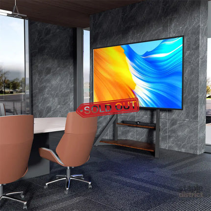 Reinforced Metal 40-100’’ Tv Floor Stand 2 Tier Shelf Tv Mount Adjustable Height - Appliances > TV > TVs & Accessories
