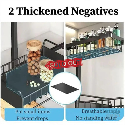 Removable Kitchen Cabinet Sink Storage Rack with Drawable Basket Organizer Shelf - Baby & Kids > Kid’s Furniture > Toy