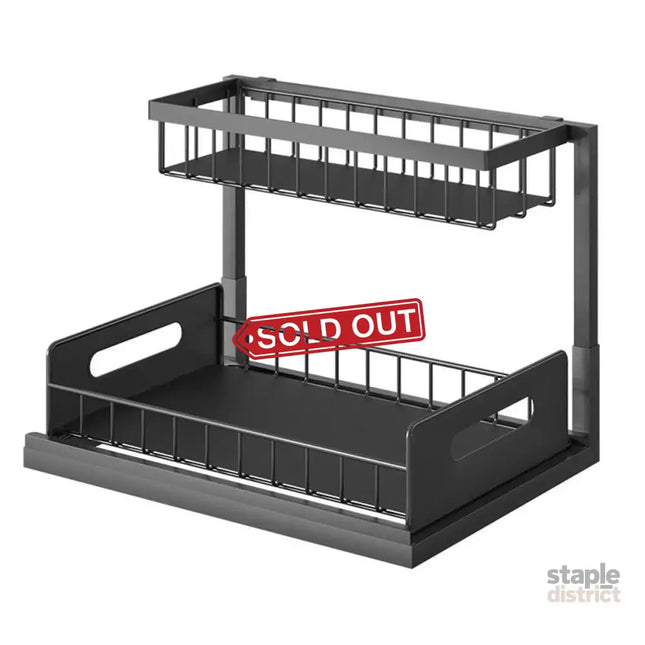 Removable Kitchen Cabinet Sink Storage Rack with Drawable Basket Organizer Shelf - Baby & Kids > Kid’s Furniture > Toy