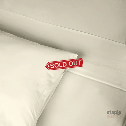 Renee Taylor 1500 Thread count Cotton Blend Sheet sets King Ivory-1951134873129455619
