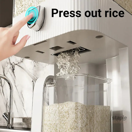 Rice Cereal Dispenser 10KG Grain Container Auto Food Storage Box Measuring Cup - Commercial > Packaging > Postage