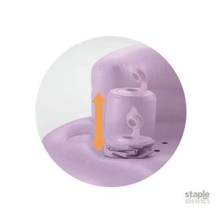 Richell Inflatable Soft Baby Chair Purple Grey-2006733473125109763