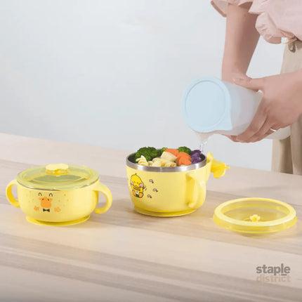 Richell Stainless Steel Bowl 370ml Blue-2006733336554377219