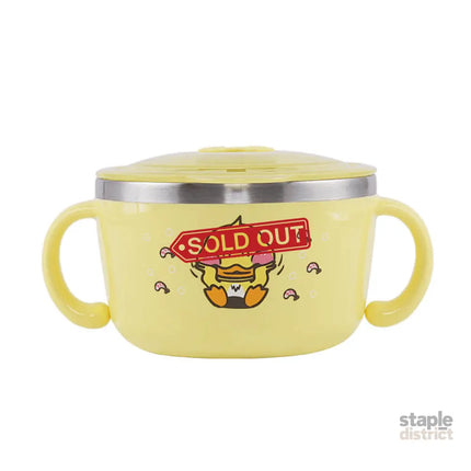 Richell Stainless Steel Bowl 480ml Yellow-2006733337028333568