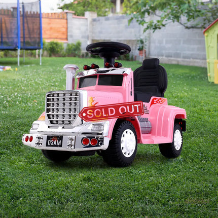 Rigo Kids Electric Ride On Car Truck Motorcycle Motorbike Toy Cars 6V Pink - Baby & Kids > Ride On Cars Go-karts &