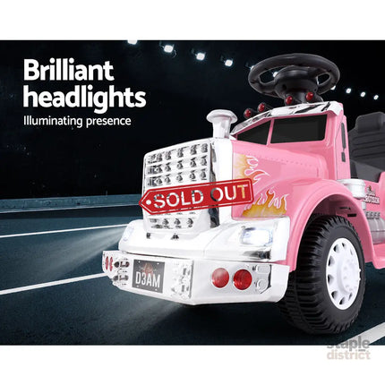 Rigo Kids Electric Ride On Car Truck Motorcycle Motorbike Toy Cars 6V Pink - Baby & Kids > Ride On Cars Go-karts &