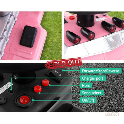 Rigo Kids Electric Ride On Car Truck Motorcycle Motorbike Toy Cars 6V Pink - Baby & Kids > Ride On Cars Go-karts &