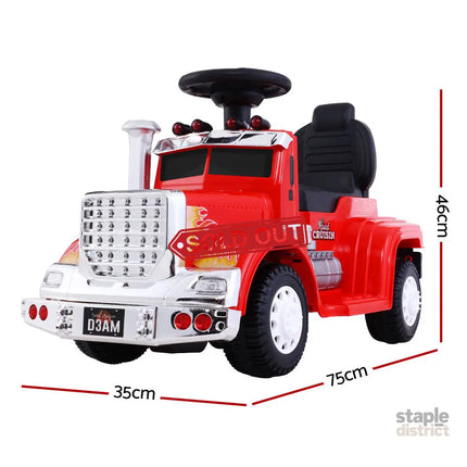 Rigo Kids Electric Ride On Car Truck Motorcycle Motorbike Toy Cars 6V Red - Baby & Kids > Ride On Cars Go-karts & Bikes
