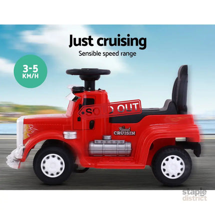 Rigo Kids Electric Ride On Car Truck Motorcycle Motorbike Toy Cars 6V Red - Baby & Kids > Ride On Cars Go-karts & Bikes