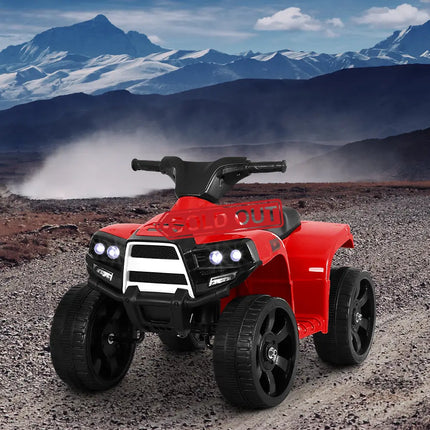 Rigo Kids Ride On ATV Quad Motorbike Car 4 Wheeler Electric Toys Battery Red - Baby & Kids > Ride On Cars Go-karts &
