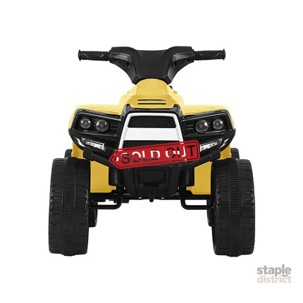 Rigo Kids Ride On ATV Quad Motorbike Car 4 Wheeler Electric Toys Battery Yellow - Baby & Kids > Ride On Cars Go-karts &