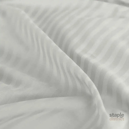 Royal Comfort 1200 Thread count Damask Stripe Cotton Blend sheet sets Queen Silver-1951134866833805316
