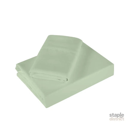 Royal Comfort - 1200TC Ultrasoft 4 Pc Sheet Set - Queen - Sage Green-1951134880649842690