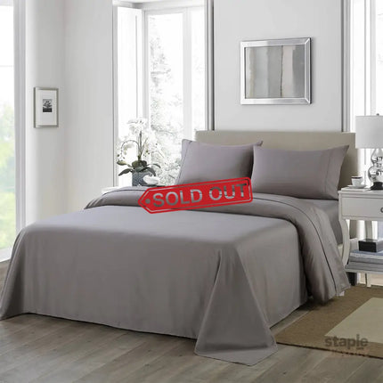 Royal Comfort 1200TC Ultrasoft 4 Piece Sheet Set - Queen - Charcoal-1951134857841217536