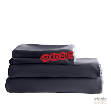 Royal Comfort - Balmain 1000TC Bamboo cotton Quilt Cover Sets (King) - Charcoal-1951134830909591558