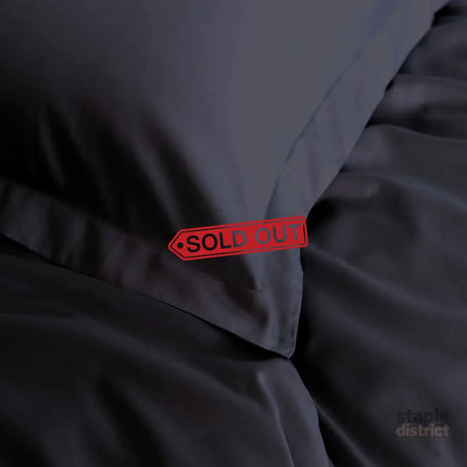 Royal Comfort - Balmain 1000TC Bamboo cotton Quilt Cover Sets (King) - Charcoal-1951134830909591556
