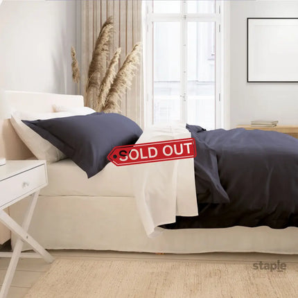 Royal Comfort - Balmain 1000TC Bamboo cotton Quilt Cover Sets (King) - Charcoal-1951134830909591554