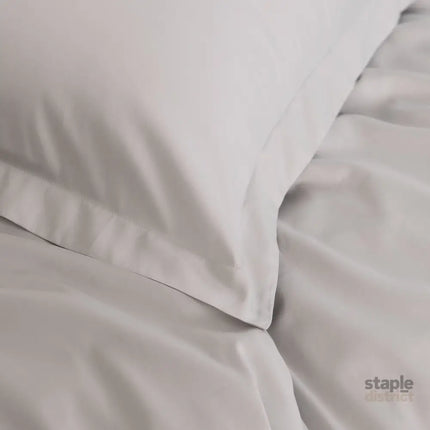 Royal Comfort - Balmain 1000TC Bamboo cotton Quilt Cover Sets (King) - Cool Grey-1951134830737625092