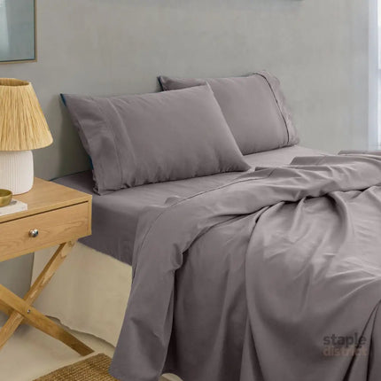 Royal Comfort - Balmain 1000TC Bamboo cotton Sheet Sets (King) - Dove-1951134853948903425
