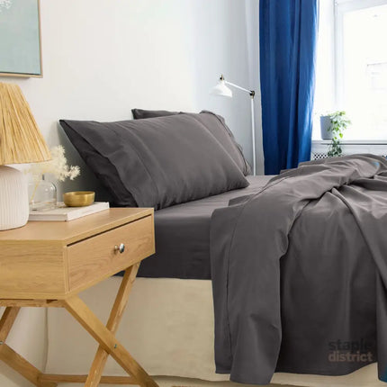 Royal Comfort - Balmain 1000TC Bamboo cotton Sheet Sets (King) - Pewter-1951134853755965442