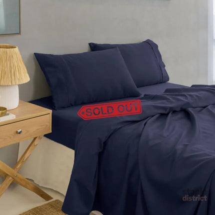 Royal Comfort - Balmain 1000TC Bamboo cotton Sheet Sets (Queen) - Royal Blue-1951134877931933697