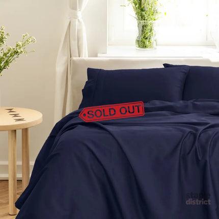 Royal Comfort - Balmain 1000TC Bamboo cotton Sheet Sets (Queen) - Royal Blue-1951134877931933696