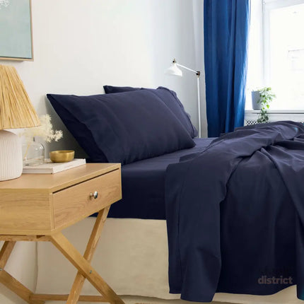 Royal Comfort - Balmain 1000TC Bamboo cotton Sheet Sets (Queen) - Royal Blue-1951134877931933698