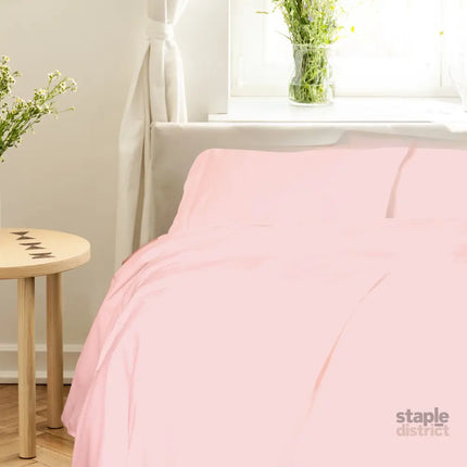 Royal Comfort - Balmain 1000TC Bamboo cotton Sheet Sets (Queen) - Blush-1951134853382672384