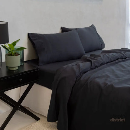 Royal Comfort - Balmain 1000TC Bamboo cotton Sheet Sets (Queen) - Charcoal-1951134878326198273