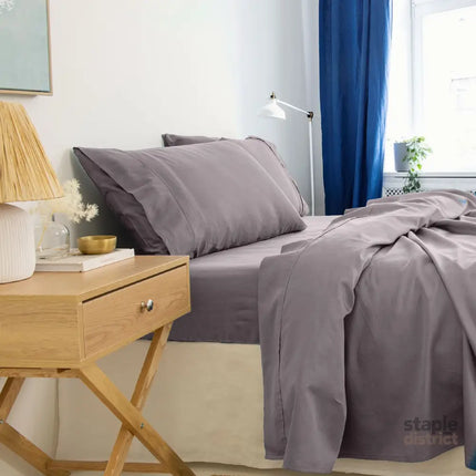 Royal Comfort - Balmain 1000TC Bamboo cotton Sheet Sets (Queen) - Dove-1951134853017767938