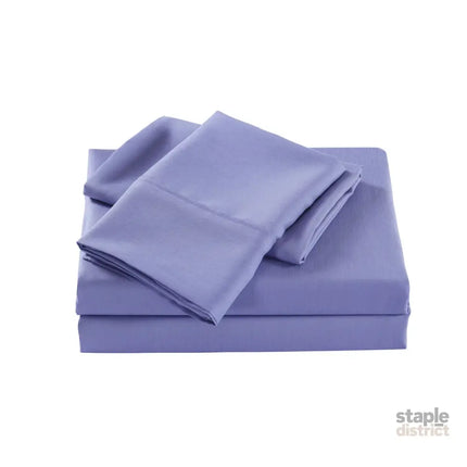 Royal Comfort Bamboo Cooling 2000TC Sheet Set - King-Mid Blue-1951134862794690562