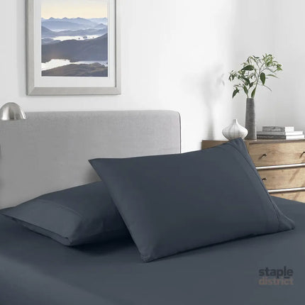 Royal Comfort Bamboo Cooling 2000TC Sheet Set Queen - Charcoal-1951134885364240385